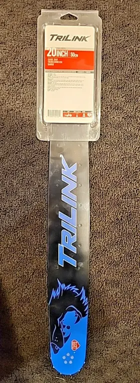 L3502072-11095tk Trilink 11095 20 Inch Chainsaw Guide Bar Full Chisel Lc72 Laminate Black