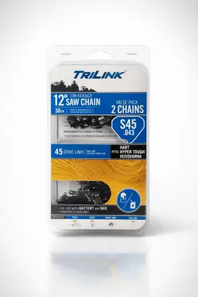 14345xztlw Trilink 12 Inch Chainsaw Chain S45 .043 45dl 3/8 Lp 2-pack Fits Husqvarna Hart Hyper Tough