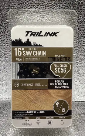 56-link Trilink 14356tk 16 Inch Chain Saw 3/8 Lp 0.043