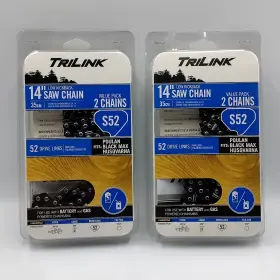 15052x2tlw Trilink 2 New 2-pack 14 Inch Saw Chain S52 .050