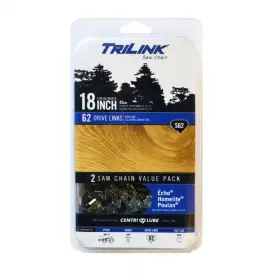 Trilink 445001412453 Twin Pack 18 Inch S62 Semi Chisel Chainsaw Chain