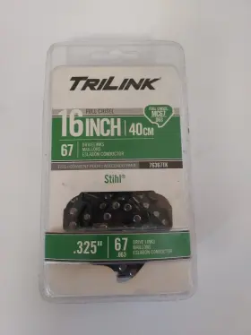 76367tk Trilink 16 Inch Full Chisel Mc67 .325 Chain 67 Drive Links Stihl Chainsaws