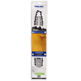 53dl Trilink 818748013950 Chainsaw Bar And Chain Combo 14 Inch Mini 3/8 Lp .050 With/for Wen/wagner