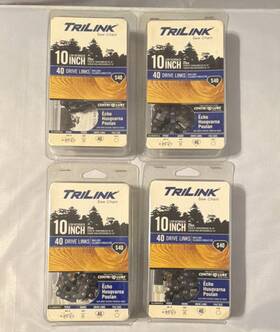 Trilink Cl15040tl S40 Chainsaw Chain 10 Inch 40 Drive Links 4 Pack For Echo Husqvarna Poulan