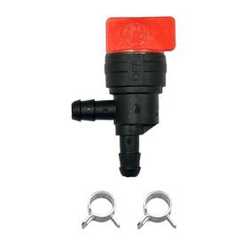 Tsycwq Ryqdf00001 1/4-inch 90-degree Fuel Shut-off Valve Suitable For Lawn Tractors Of Black