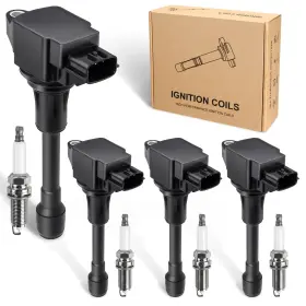 Wj-044 Txromtz 4pcs Ignition Coil And Spark Plug Compatible With Nissan Altima Versa Sentra Ro