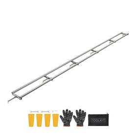 Uimoso 199413974784 15 Ft Adjustable Aluminum Rail System With 6 Crossbars For Saw Mills