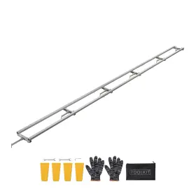 Uimoso 199413974784 15 Ft Adjustable Aluminum Rail System With 6 Crossbars For Saw Mills