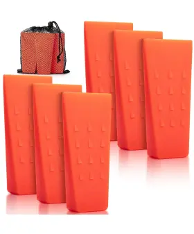 Unco 810142201261 Unco- Tree Felling Wedges With Spikes 5.5 Inch 6 Pcs Orange Storage