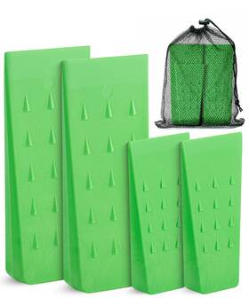 Unco Iqgd004u439vc Tree Felling Wedges With Spikes 4 Pack 5.5 Inch And 8 Plastic Logging Tools
