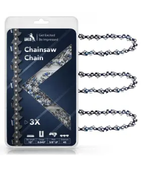 Ospt003u450npvs Unco Chainsaw Chain 12 Inch 3 Pack 3/8 Lp Pitch 0.043 Gauge 45 Drive Links