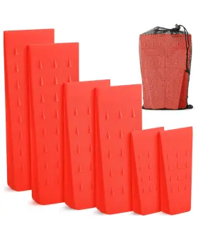 Uone006u410vc Unco Unco- Tree Felling Wedges With Spikes 6 Pcs 5.5 8 10 Orange