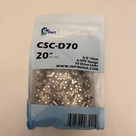 Up Start Csc-d70 3/8 Inch Pitch Chainsaw Chain 20 Length 70 Links