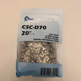 Csc-d70 Up Start 3/8 Inch Pitch Chainsaw Chain 20 Length 70 Links