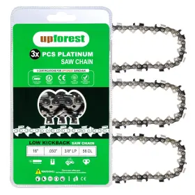050-germansteel Upforest 3/8lp .050-germansteel 3pcs 16 Inch Chainsaw Chain For Greenworks Cs80l211 Cs80l2512 Replacement Ch
