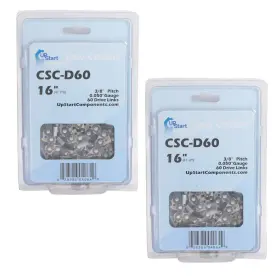 Csc-d60-2pk-dl205 Upstart Components 2pack 16inch Chainsaw Chain Replacement For Mcculloch Pro Mac 610 16 3/8 050 6