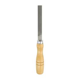 Uxcell 614462027170 Flat Medium Cut File 4 Inch Double Teeth High Carbon Steel With Wood Handle