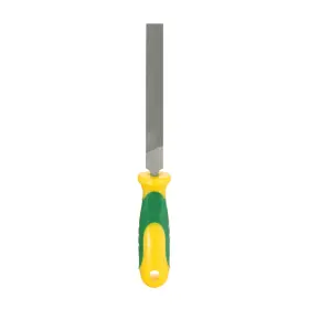 Uxcell 614462027330 Flat Thin Cut File 4 Inch Double Teeth High Carbon Steel With Plastic Handle