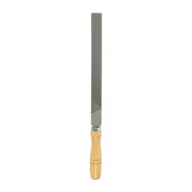 Uxcell 614462027941 Flat Thin Cut File 10 Inch Double Teeth High Carbon Steel With Wood Handle