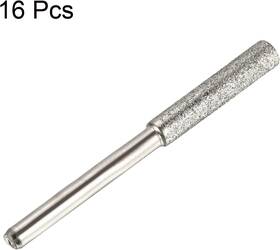 Uxcell 746453420087 16 X 5/32 Inch Diamond Chainsaw Sharpener Sharpening Stone Grinding File Tool Silver