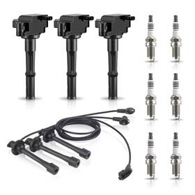 Vertiwell Ic03ca62ws01ca05sp06ca10 Set Of 3 Ignition Coil Pack And Platinum Spark Plugs Wires Compatible