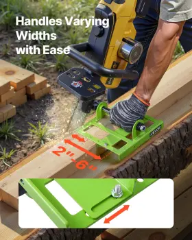 Vevor 197988349891 Chainsaw Mill Guide 2-6 Inch Adjustable Vertical Lumber Cutting Attachment Tool