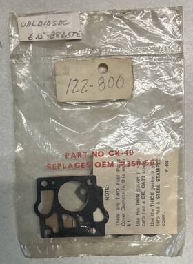 Walbro D10-5dc D10-sdc Ck-40 Carburetor Gasket Replacement Kit Nos