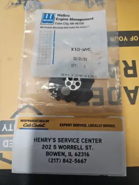K10wyc Walbro Genuine Oem K10 Wyc Carburetor Rebuild Kit