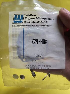 Walbro K24-hda Oem Carburetor Repair Kit Hda-175-1 Hda-182-1 Hda-191-1