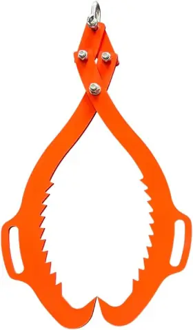 2claw-32in Xropurr 2 Serrated Claw Hook Log Lifting Tongs Heavy Duty Grapple Timber 32 Inch