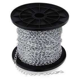 Yaocom Link-09 50 Ft Galvanized Steel Hanging Jack Chain Silver 50ft 1.3mm