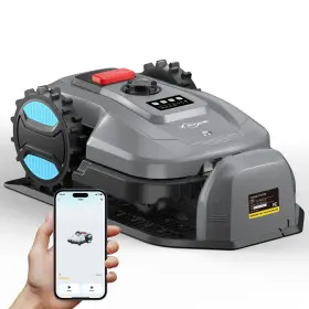 Dge400 Yardcare Robot Lawn Mower With App Control Adjustable Cutting Height Autocharging