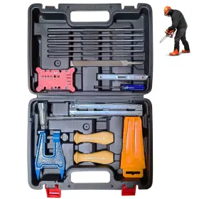 Yefa 766157165176 Chainsaw Chain Sharpening Kit With Hard Case - Contains T Wrench Blade Fil