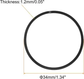 223l Yueguabc 2x 34mmx1.2mm Piston Ring For Husqvarna Weed Eater Brushcutter Trimmer New