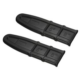 Zaplyte 746453893140 2pcs 7.4 Inch Chainsaw Bar Cover Plastic Durable Guide Protector Black