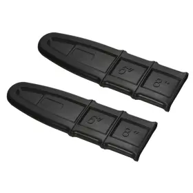 Zaplyte 746453893140 2pcs 7.4 Inch Chainsaw Bar Cover Plastic Durable Guide Protector Black