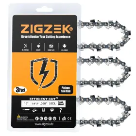 8lp-.050-55dl Zigzek 3/8lp-.050-55dl 16 Inch Chainsaw Chain 3/8 Lp Pitch-.050 Gauge 55 Drive Links - 63pm3 Fi