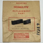 New Genuine Homelite 150 & Crankshaft Needle Roller Bearings #A68511. Price: $8.00.