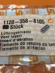 New Oem Stihl Vent Insert 1120-358-8105 021 023 025 034 036 038 044 045 066 -B53. Price: $9.95.