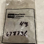 New Genuine Omc 678736 Lawn-boy Carburetor Needle & Seat Kit. Price: $14.00.