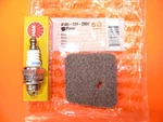 Stihl FS38 FS45 FS46 FS55 HL45DZ KM55, Air Filter/spark Plug 4140-124-2800 New. Price: $19.95.