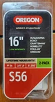 Oregon 16" Saw Chain S56 2-PACK Low Kickback Brand New!. Price: $22.99.