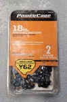 Powercare 18" 2-PK Semi Chisel Chainsaw Y62 .050 Gauge 3/8 Pitch New (2C) Open. Price: $20.98.