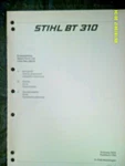 Stihl BT310 Auger (drill Attachments) Year 1983 Parts List Good. Price: $9.95.