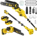 2-IN-1 Cordless 10-INCH Pole And Chainsaw Compatible With Dewalt 20V Max* Ba New. Price: $163.95.