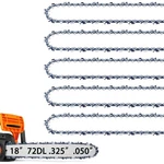 Pack 18 Inch Chainsaw For Husqvarna .325" Pitch .050" Gauge 72 Drive ... New. Price: $39.79.
