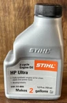 Stihl 5.2OZ Bottle Hp Ultra Cycle Synthetic Oil Makes Gallons 0781-313-8005 New. Price: $5.56.