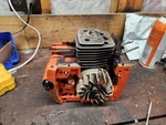 Husqvarna 44 Chainsaw Crankcase Engine Assembly Orange/black Metal Mpn For. Price: $60.00.