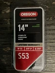 Oregon 14" Saw Chain Replacement - S53 New. Price: $10.99.