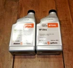 Stihl (2) 5 Gal Hp Ultra 2-CYCLE Synthetic Engine Mix Oil 12.8 Fl Oz Genuine Oem New. Price: $33.20.